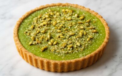 Delicious pistachio nut tart recipe: a creamy, crunchy dessert delight.