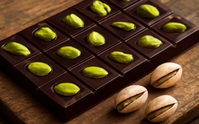 Decadent pistachio nut chocolate bites that spark joy