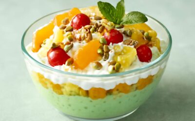 Ultimate pistachio nut ambrosia fruit salad: creamy, fruity bliss