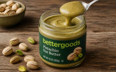 bettergoods pistachio nut butter 6.7 ounce pack of 1, a tasty spread for toast.